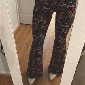 Floral Bell-Bottom Forever 21 Pants
